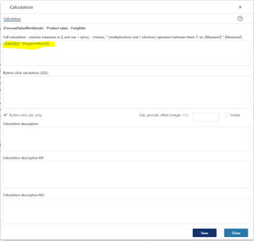 Driver based module | Profitbase Docs