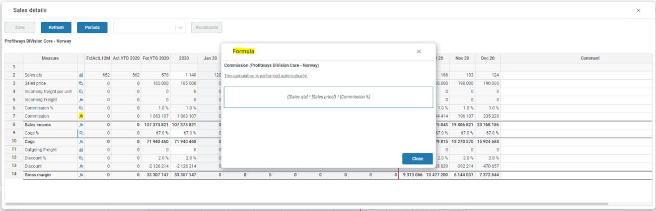 Driver based module | Profitbase Docs