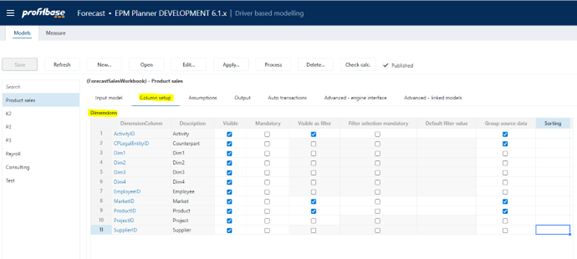 Driver based module | Profitbase Docs