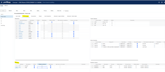 Driver based module | Profitbase Docs