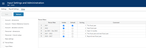 Driver based module | Profitbase Docs
