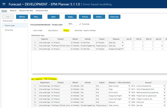 Driver based module | Profitbase Docs