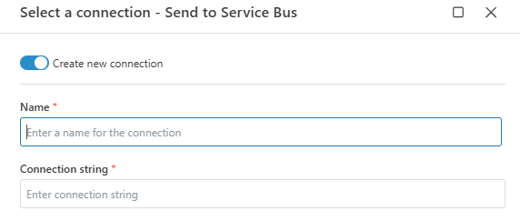 Azure Service Bus - Connection UI